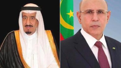 تهنئة رئيس الجمهورية لخادم الحرمين الشريفين بمناسبة العيد الوطني للمملكة