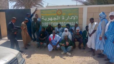 احتجاج سائقي شاحنات السمك في نواذيبو وتهديد بالإضراب