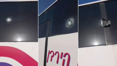 إصابة 3 مستوطنين بإطلاق نار على حافلة في شمال أريحا