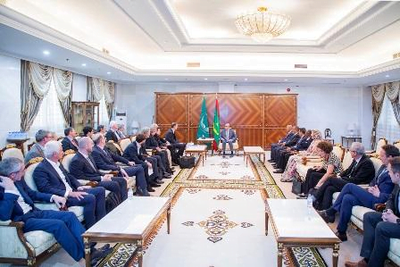 غزواني يلتقي بوفد من المستثمرين الأوروبيين