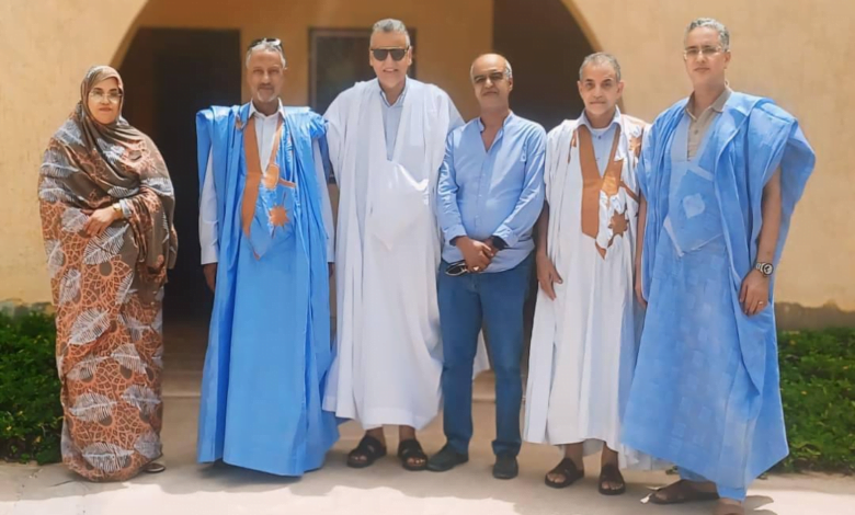 نائب وعمدة بلدية انواذيبو يستقبل وفدا من الاتحادية الوطنية للصيد