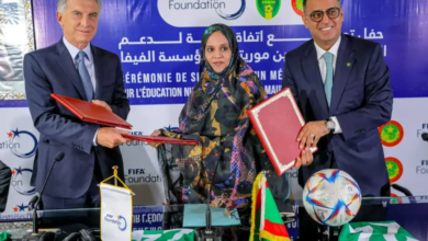 وزيرة التربية والتعليم توقّع مذكرة تفاهم مع الفيفا والاتحاد الموريتاني لكرة القدم لتعزيز التعليم الرقمي