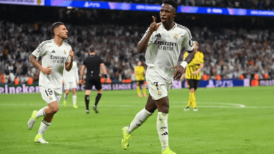 أنشيلوتي يشيد بفينيسيوس جونيور بعد تألقه في انتصار ريال مدريد على دورتموند