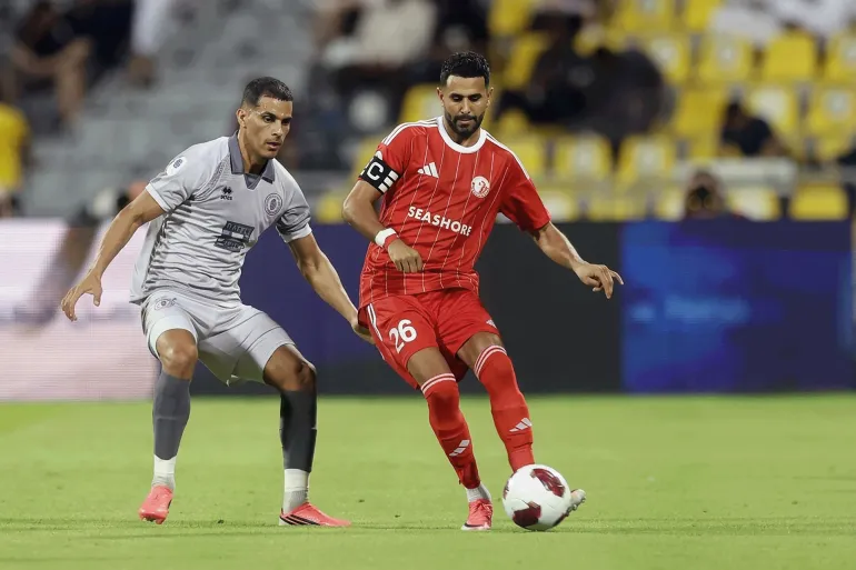 الشمال يتعادل مع لوسيل سلبيا في الظهور الأول لرياض محرز بالدوري القطري